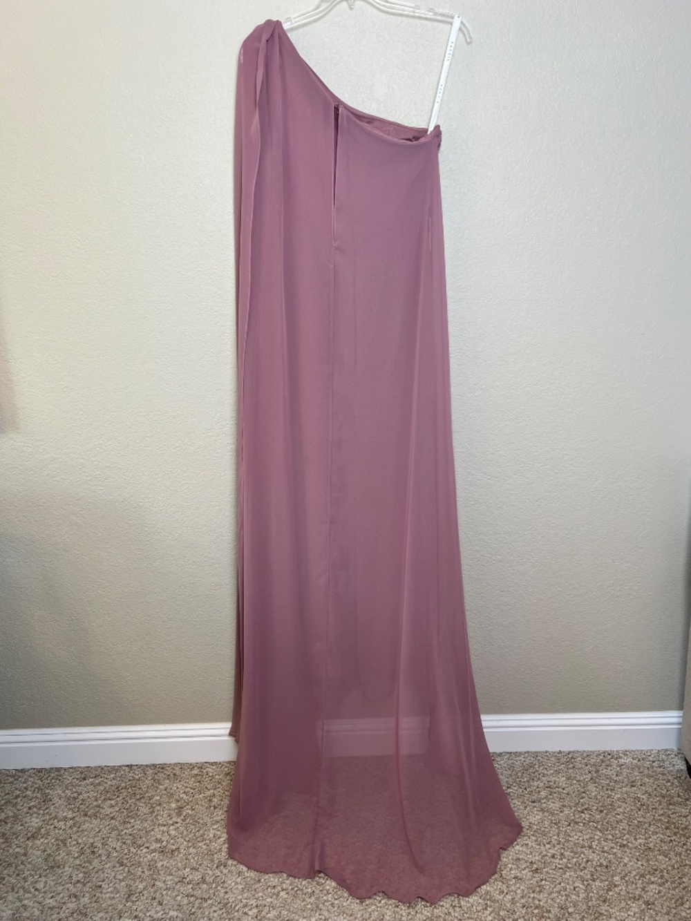 NWT - Azazie Lydia One Shoulder Dress in Vintage Mauve Sz A10 - Picture 8 of 15